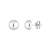 Sterling Silver 10mm Polished Dome Stud Earrings