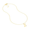 Script 'Z' with Diamond Bezel Necklace