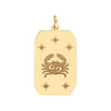 Cancer Engraved Pendant
