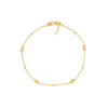 Diamond Marquise Bezels and Beads Bracelet