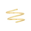 Ribbed Texture Wrap Ring