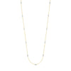Long And Lovely Yllow/White Oval Bead Necklace