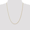 14K 1.3mm D/C Wheat Chain