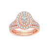 14K RG 1.00CT Diamond Bridal Ring