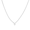 Mini Marquise Diamond Bezel Drop Necklace