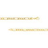 7.2mm Light Concave Figaro Chain Pear Shape Lock EndCap