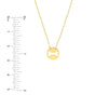So You Cutout Dog Bone Mini Disk Necklace