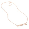7mm Typewriter Font Nameplate Necklace