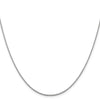 14K White Gold 1.40mm D/C Oval Link Chain