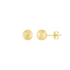8mm Textured Ball Stud Earrings