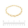 Graduated Teardrop Link Bracelet