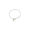 Sterling Silver Grandma Bangle with Heart Dangle