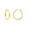 2 X 20mm Square Hoop Earrings
