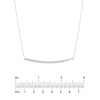 Thin Curved Bar Adjustable Necklace