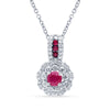 14K 0.42Ct Diamond Pendant