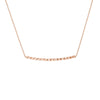 Diamond-Cut Curved Bar Adjustable Necklace
