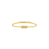 Mini Bar Ring on Chain with Sizing Bar