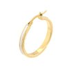 Large White Enamel Round Hoops