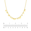 Multi-Disc Drops Adjustable Necklace