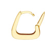 Tapered Squared Off Mini Hoop Earrings