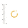 6x30mm Polished Open Hoop Earrings