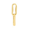 Pinched Oval Link Dangle Earrings