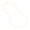 0.55mm Box Chain with Spring Ring and Q-Tag