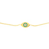 Mini Turquoise Evil Eye Bolo Bracelet