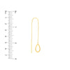 Open Teardrop Threader Earrings