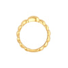 Graduated Angled Heart Ring