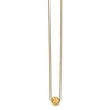 14K Polished D/C Round Necklace