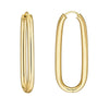 38.3mm Oval Round Hoop Hinged Earrings