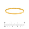 Square Etched Bangle Double Sided