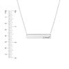 Loved Bar Necklace in Plated Sterling Silver
