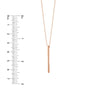 Engravable Cube Adjustable Necklace in Sterling Silver
