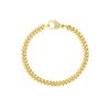 Pave Diamond Pear Lock Curb Chain Bracelet