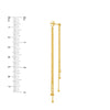 Front and Back Diamond-Cut Bead Earrings
