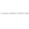 Sterling Silver 3.2mm Concave Figaro Chain with Lobster Lock