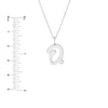 Script 'O' with Diamond Bezel Necklace
