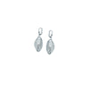 Plated Sterling Silver Marquise Cage Dangle Earrings