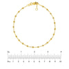 Adjustable Diamond Cut Beaded Bracelet