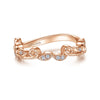 14K Rose Gold Diamond Wedding Band