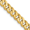 14K 4.5mm Flat Beveled Curb Chain