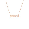 5mm Block Font Nameplate Necklace