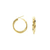 Entwined Hoop Earrings with Omega Back