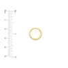 Mirror D/C Tapered Reversible Hoop Earrings