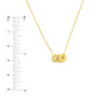 Flat Disc Cluster Adjustable Necklace