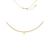 Heart Drop on Open Curb Chain Choker