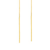 Staple Bar Threader Earrings on Box Chain