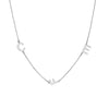 Block Initials Station Necklace